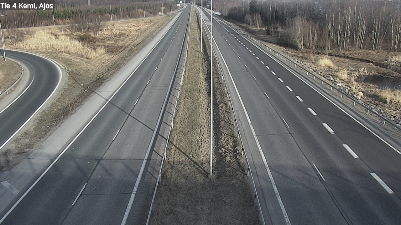 Weather Camera Image Road 4 Kemi, Ajos, Kemi, Lappi