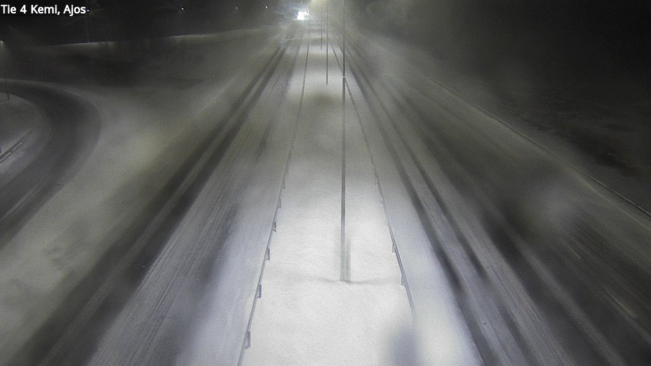 Weather Camera Image Väg 4 Kemi, Ajos, Kemi, Lappi