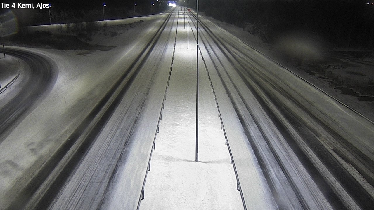 Weather Camera Image Väg 4 Kemi, Ajos, Kemi, Lappi