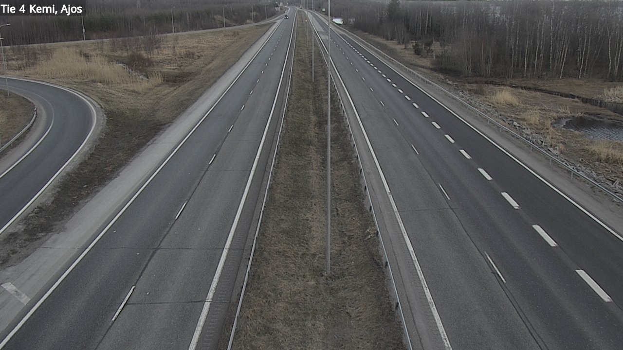 Weather Camera Image Väg 4 Kemi, Ajos, Kemi, Lappi