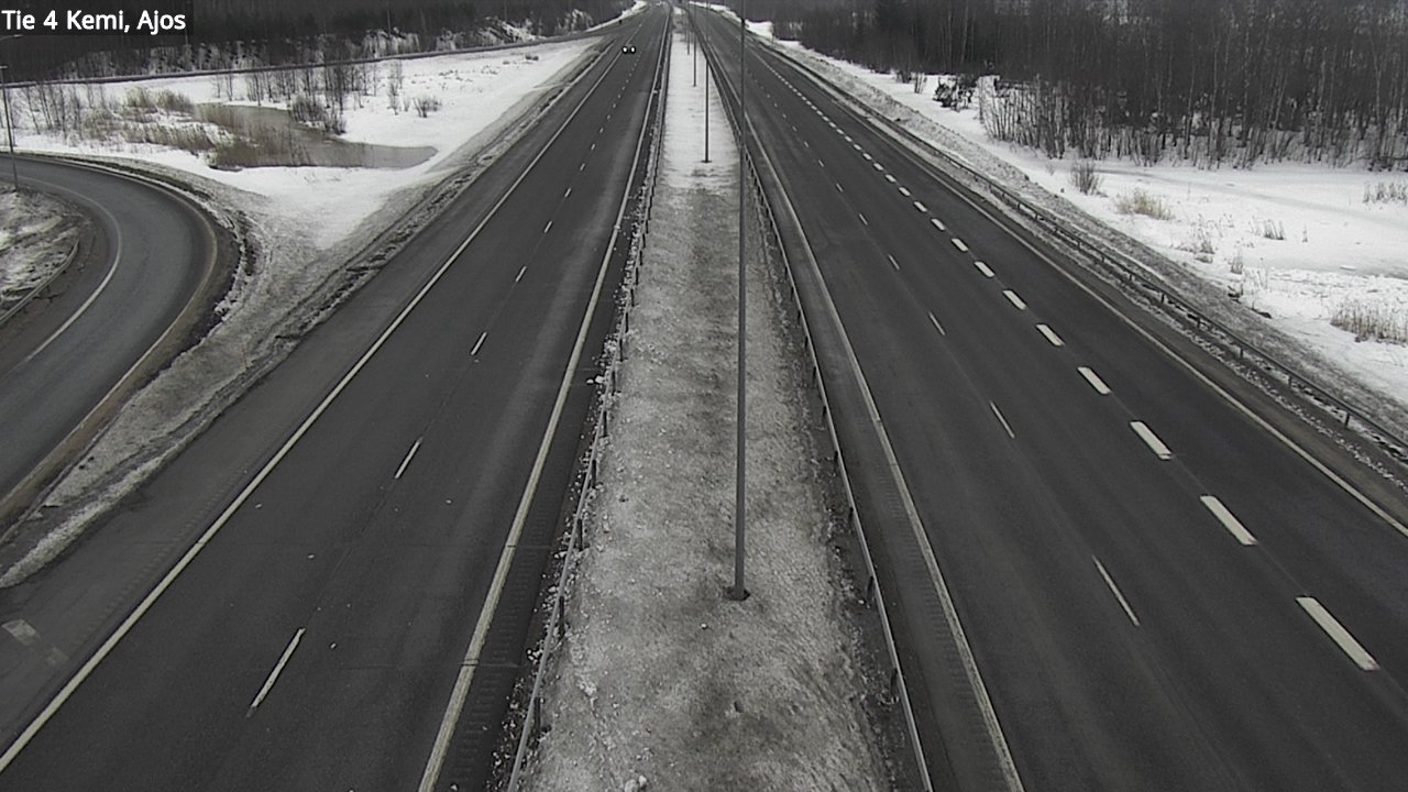 Kelikamerat Kuva Tie 4 Kemi, Ajos, Kemi, Lappi