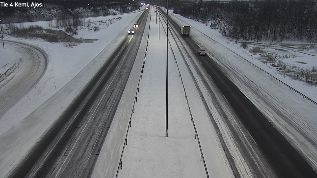 Weather Camera Image Väg 4 Kemi, Ajos, Kemi, Lappi