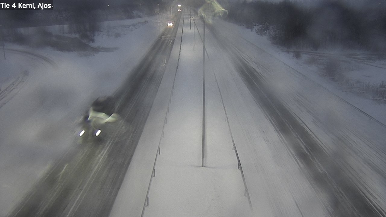 Weather Camera Image Väg 4 Kemi, Ajos, Kemi, Lappi