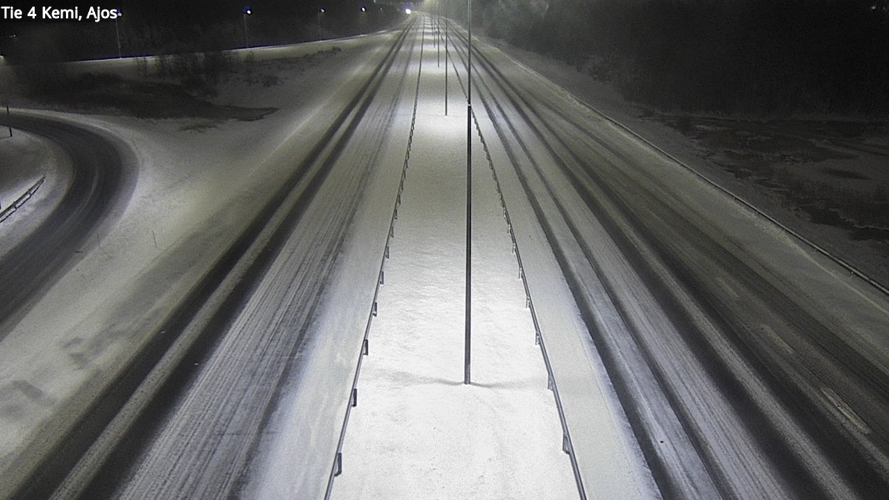 Weather Camera Image Väg 4 Kemi, Ajos, Kemi, Lappi