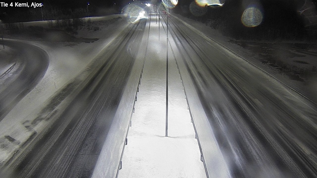 Weather Camera Image Väg 4 Kemi, Ajos, Kemi, Lappi