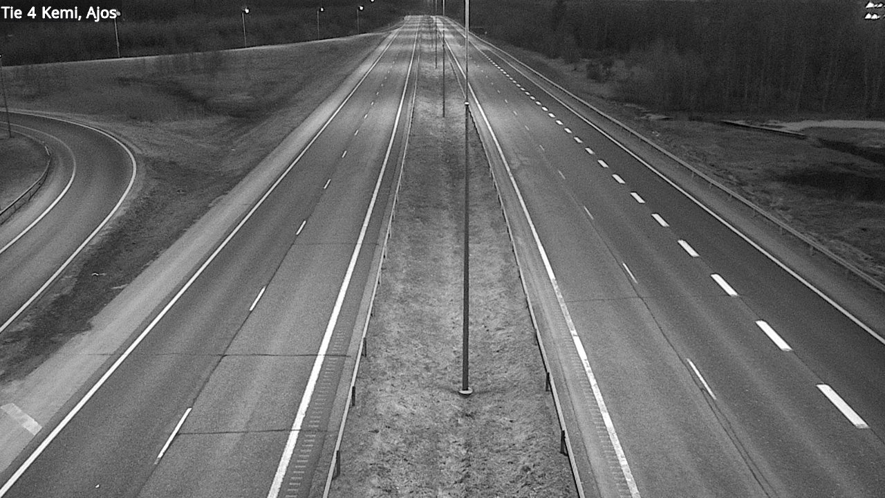 Weather Camera Image Väg 4 Kemi, Ajos, Kemi, Lappi