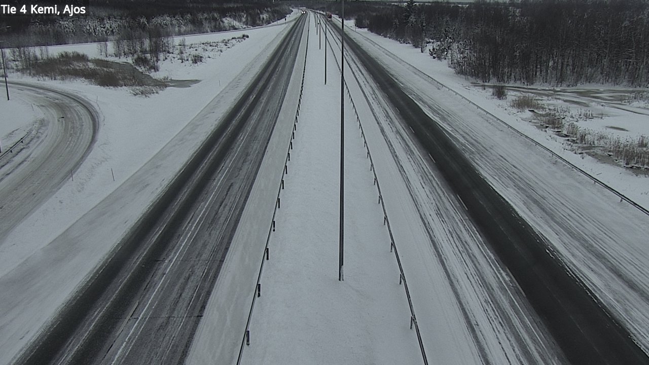 Weather Camera Image Väg 4 Kemi, Ajos, Kemi, Lappi