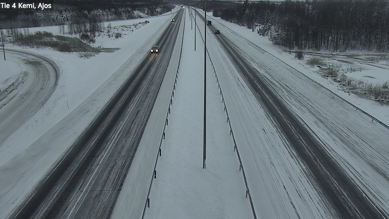 Weather Camera Image Väg 4 Kemi, Ajos, Kemi, Lappi