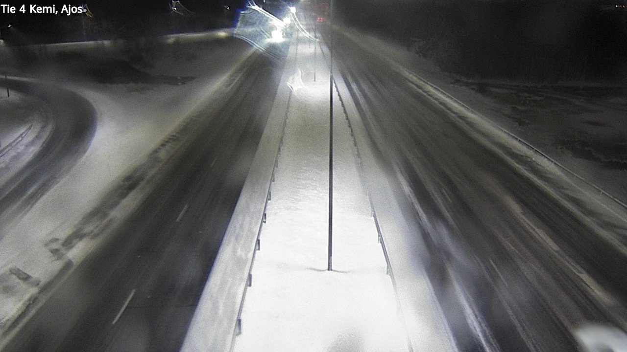 Weather Camera Image Väg 4 Kemi, Ajos, Kemi, Lappi