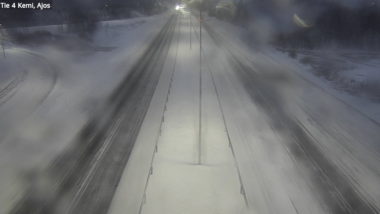 Weather Camera Image Väg 4 Kemi, Ajos, Kemi, Lappi