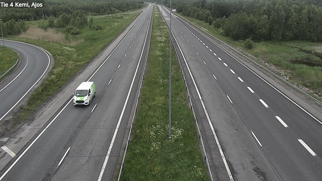 Weather Camera Image Väg 4 Kemi, Ajos, Kemi, Lappi