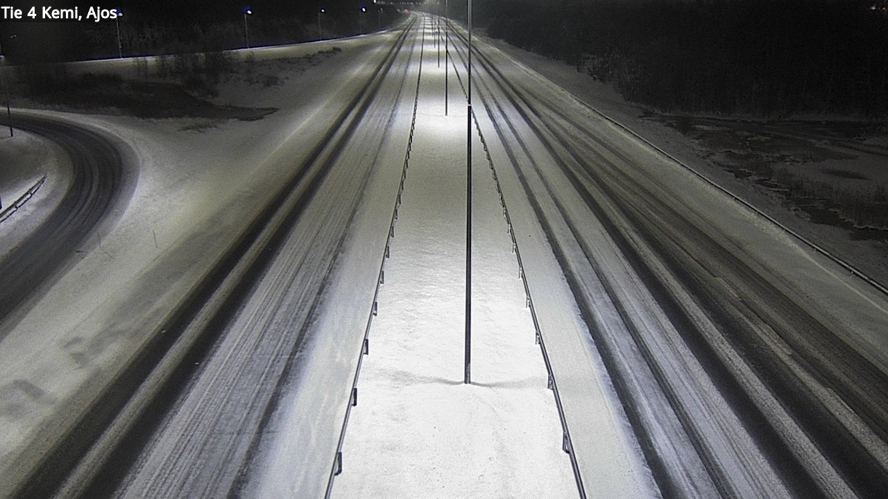 Weather Camera Image Väg 4 Kemi, Ajos, Kemi, Lappi