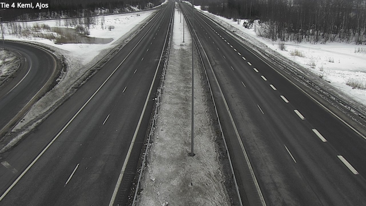 Weather Camera Image Road 4 Kemi, Ajos, Kemi, Lappi