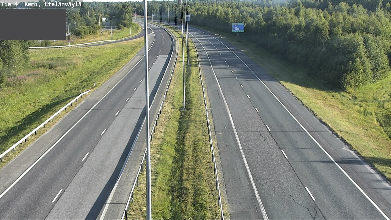 Weather Camera Image Väg 4 Kemi, Etelänväylä, Kemi, Lappi