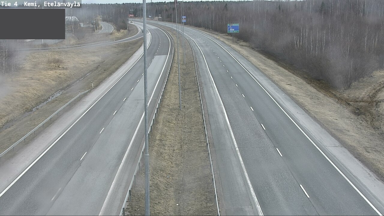Weather Camera Image Road 4 Kemi, Etelänväylä, Kemi, Lappi