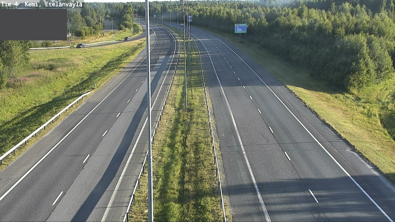 Weather Camera Image Väg 4 Kemi, Etelänväylä, Kemi, Lappi