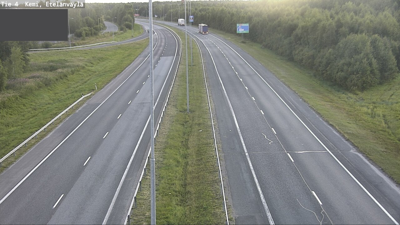 Weather Camera Image Väg 4 Kemi, Etelänväylä, Kemi, Lappi