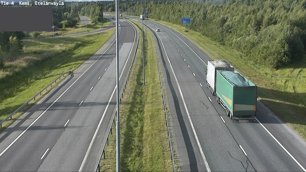 Weather Camera Image Väg 4 Kemi, Etelänväylä, Kemi, Lappi