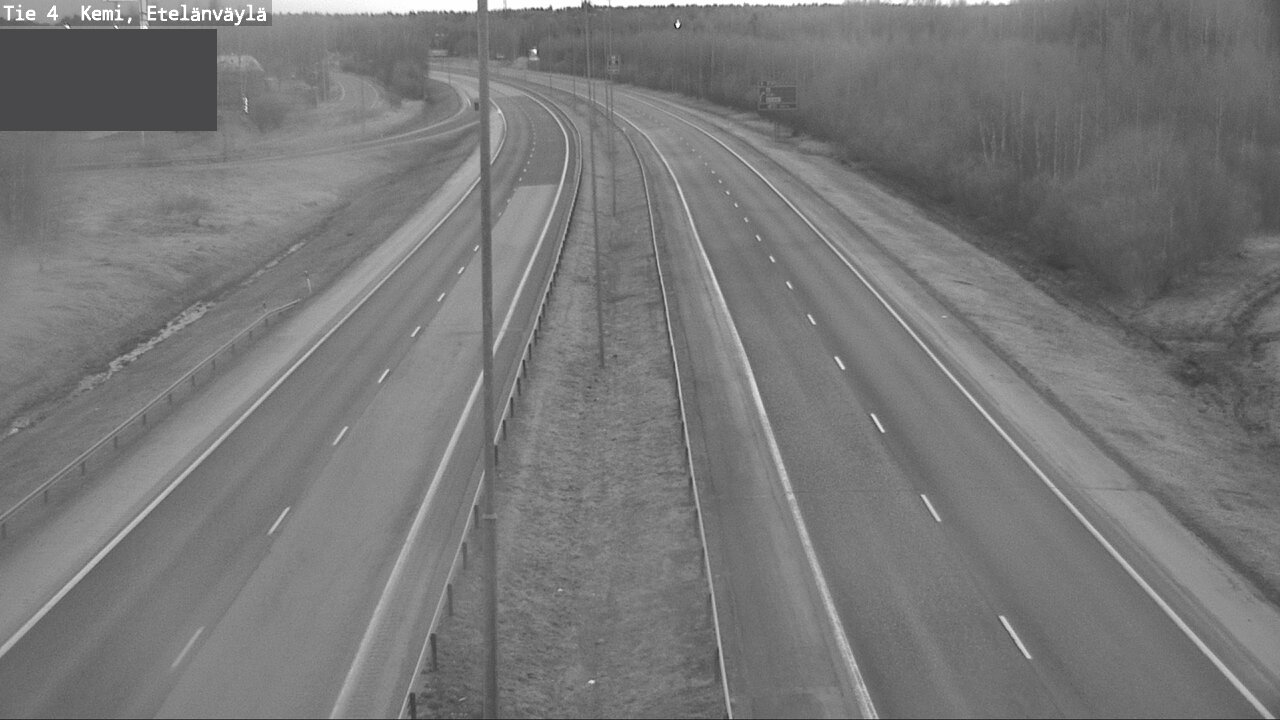 Weather Camera Image Road 4 Kemi, Etelänväylä, Kemi, Lappi
