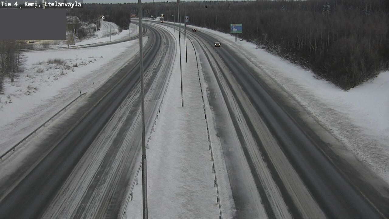 Weather Camera Image Väg 4 Kemi, Etelänväylä, Kemi, Lappi