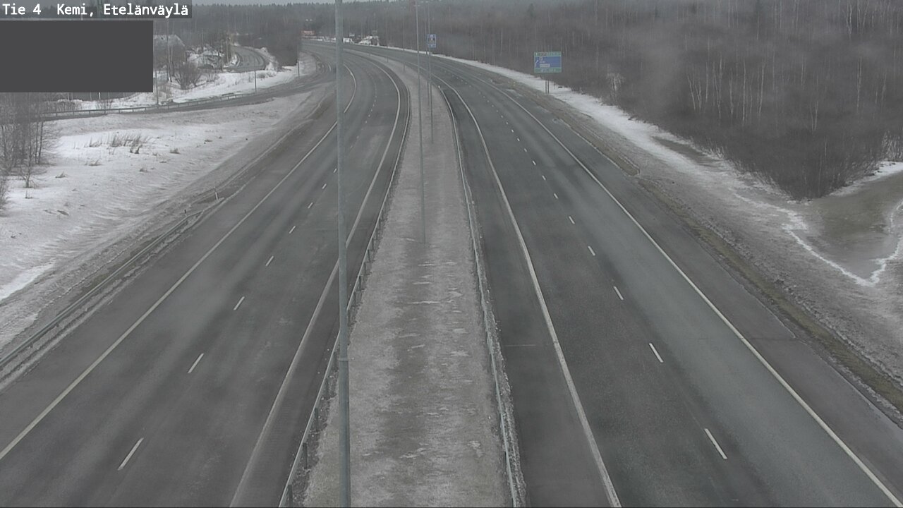 Weather Camera Image Väg 4 Kemi, Etelänväylä, Kemi, Lappi
