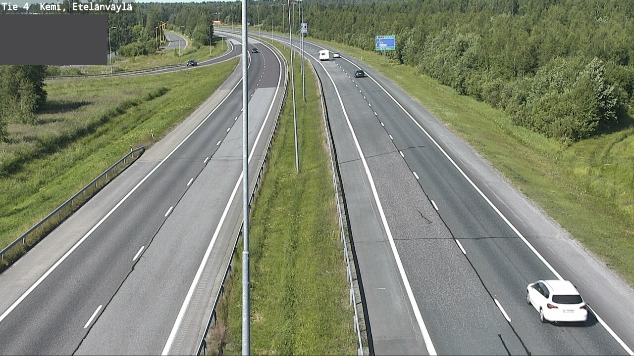Weather Camera Image Väg 4 Kemi, Etelänväylä, Kemi, Lappi
