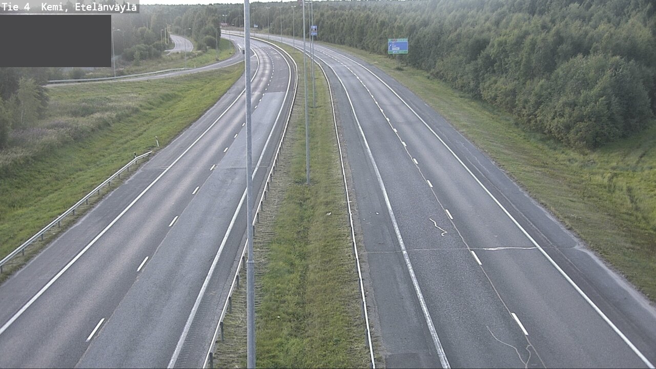 Weather Camera Image Väg 4 Kemi, Etelänväylä, Kemi, Lappi