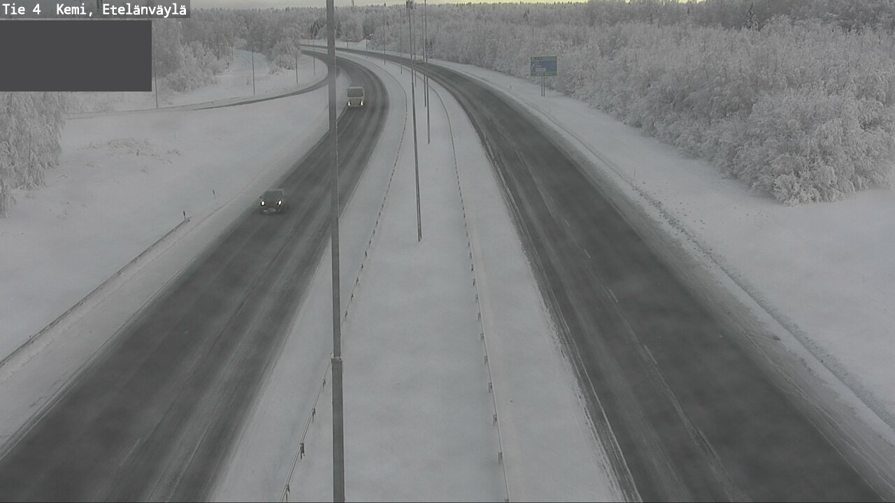 Weather Camera Image Väg 4 Kemi, Etelänväylä, Kemi, Lappi
