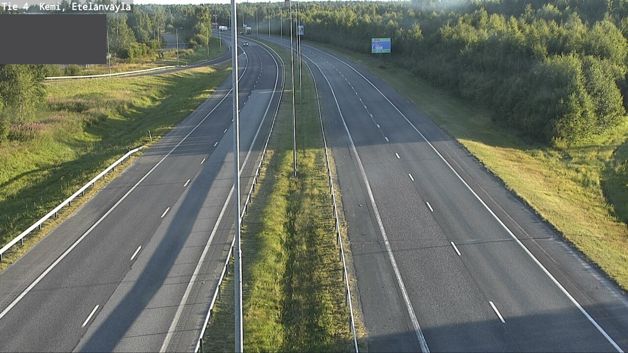 Weather Camera Image Väg 4 Kemi, Etelänväylä, Kemi, Lappi