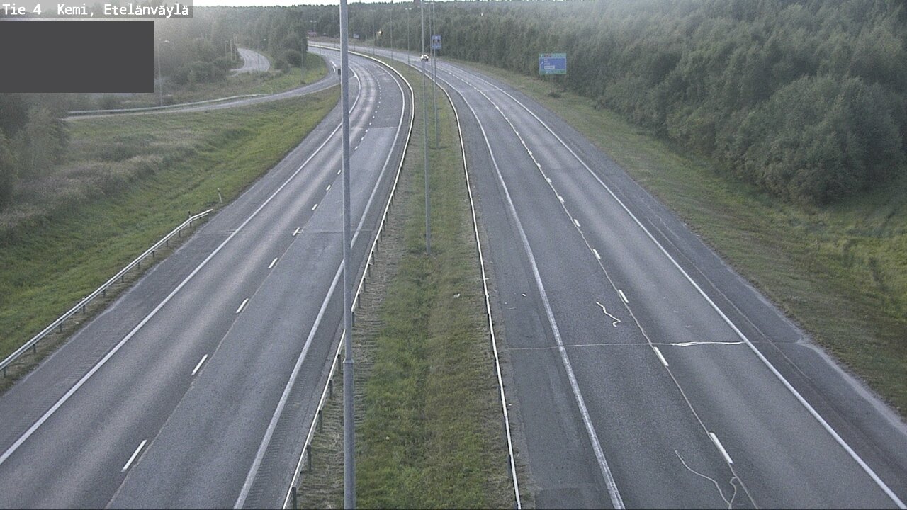 Weather Camera Image Väg 4 Kemi, Etelänväylä, Kemi, Lappi