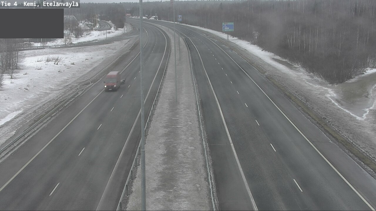 Weather Camera Image Väg 4 Kemi, Etelänväylä, Kemi, Lappi
