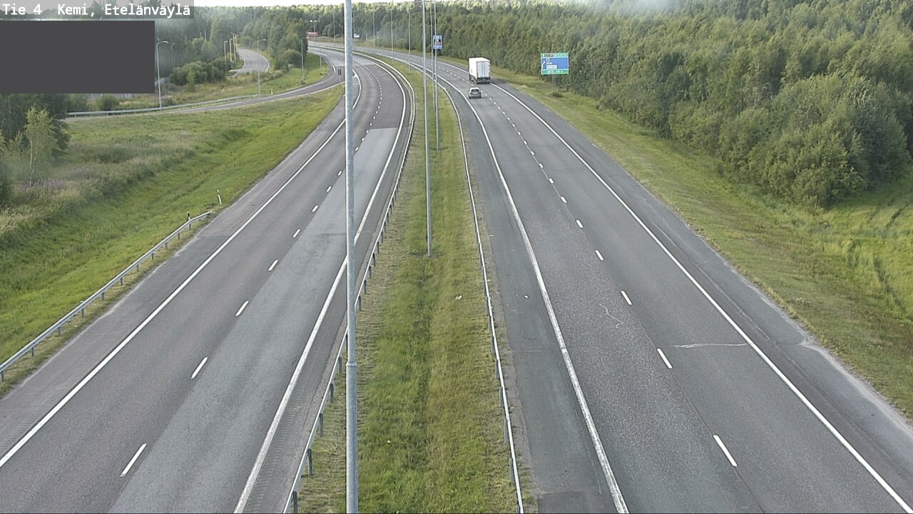 Weather Camera Image Väg 4 Kemi, Etelänväylä, Kemi, Lappi