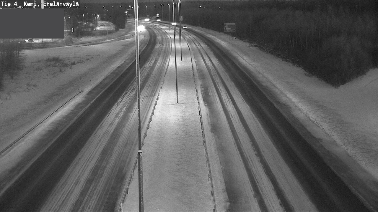 Weather Camera Image Väg 4 Kemi, Etelänväylä, Kemi, Lappi