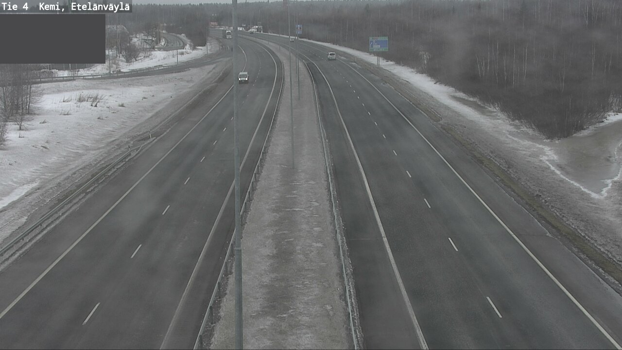 Weather Camera Image Väg 4 Kemi, Etelänväylä, Kemi, Lappi