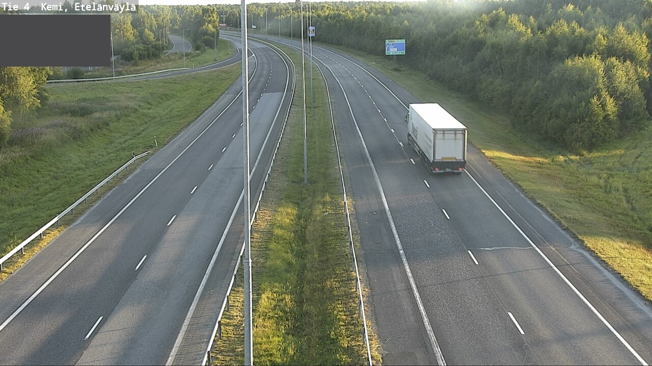 Weather Camera Image Väg 4 Kemi, Etelänväylä, Kemi, Lappi
