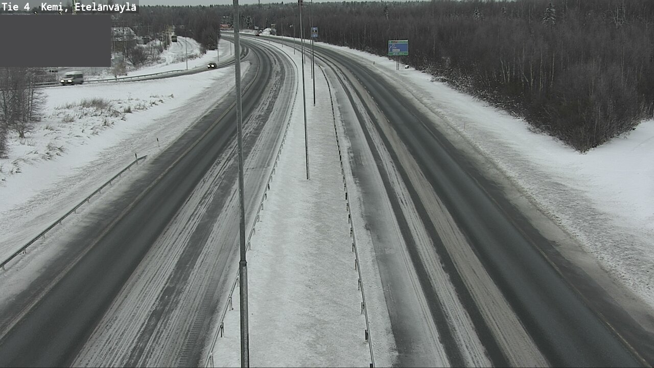 Weather Camera Image Väg 4 Kemi, Etelänväylä, Kemi, Lappi