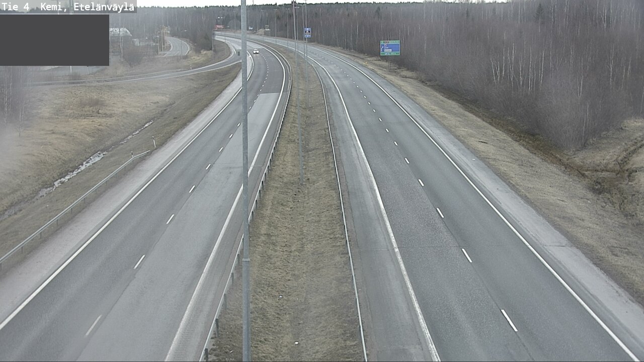 Weather Camera Image Road 4 Kemi, Etelänväylä, Kemi, Lappi
