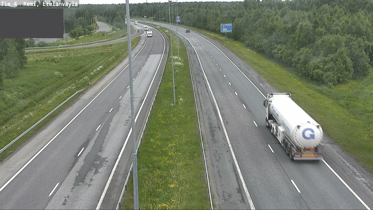 Weather Camera Image Väg 4 Kemi, Etelänväylä, Kemi, Lappi