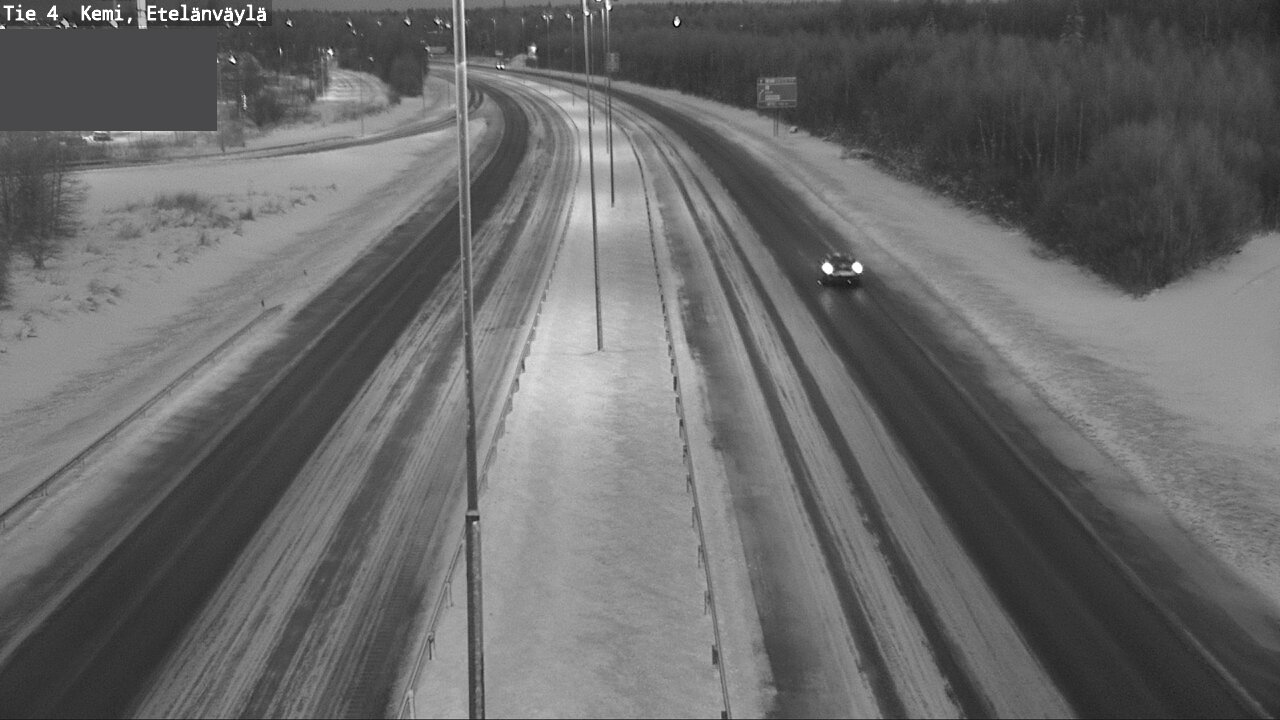 Weather Camera Image Väg 4 Kemi, Etelänväylä, Kemi, Lappi