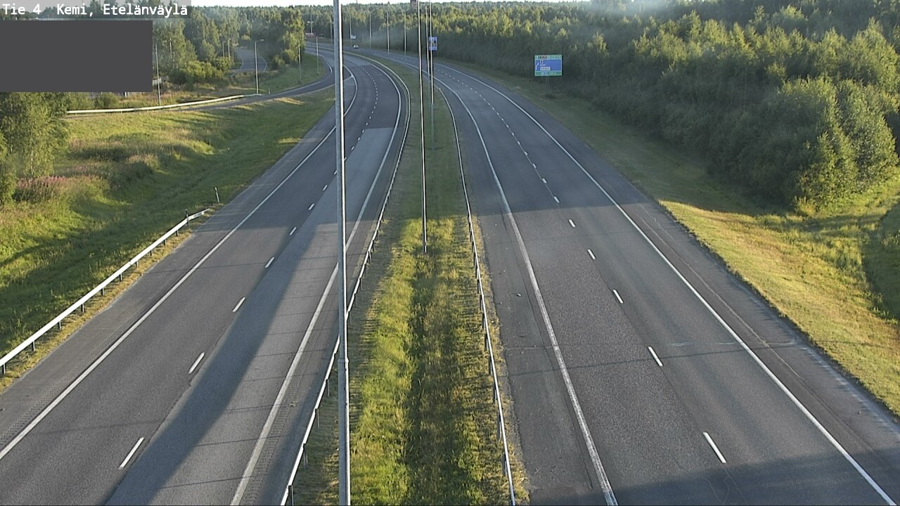 Weather Camera Image Road 4 Kemi, Etelänväylä, Kemi, Lappi