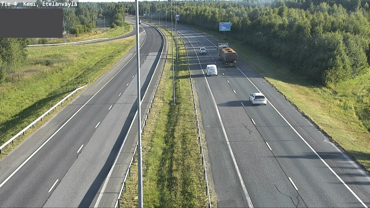 Weather Camera Image Väg 4 Kemi, Etelänväylä, Kemi, Lappi