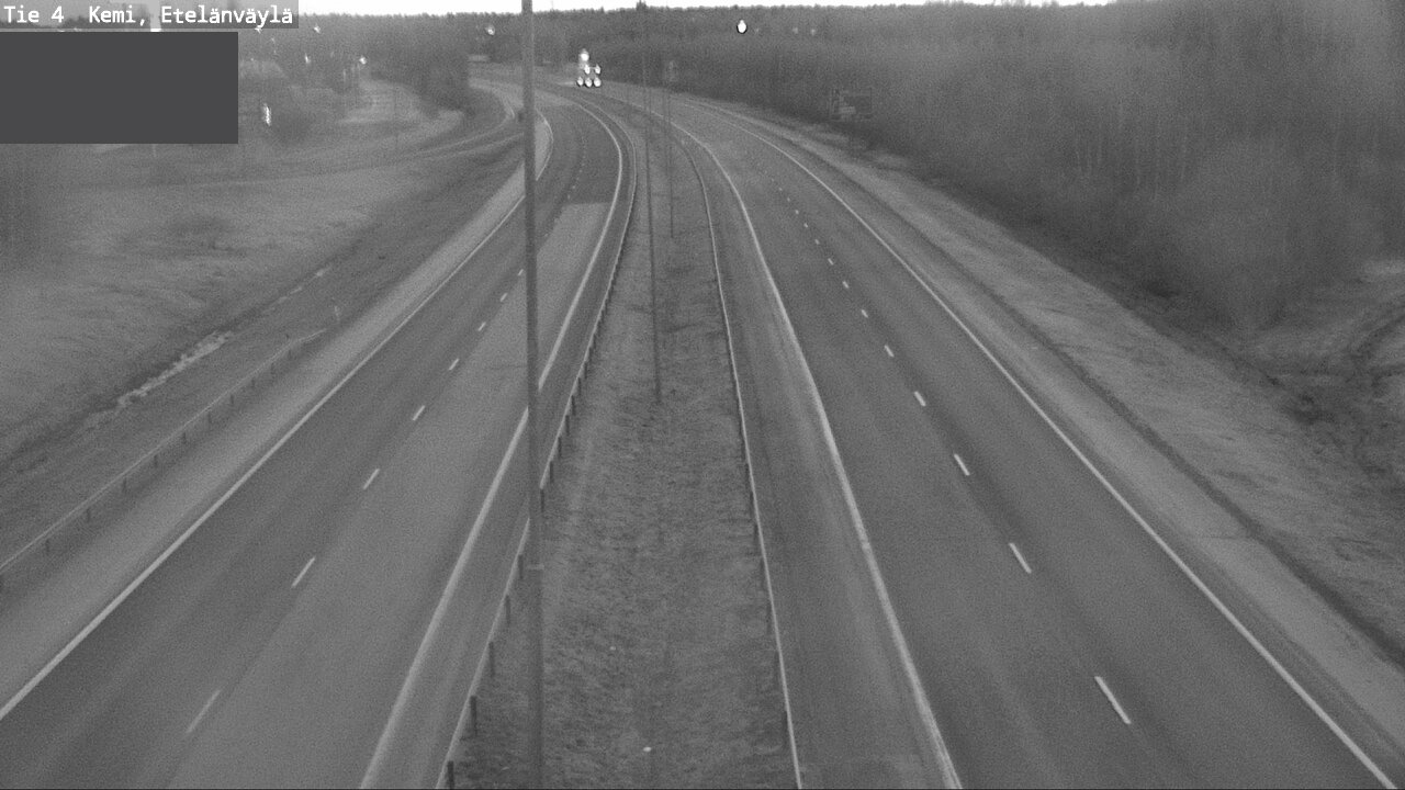 Weather Camera Image Road 4 Kemi, Etelänväylä, Kemi, Lappi