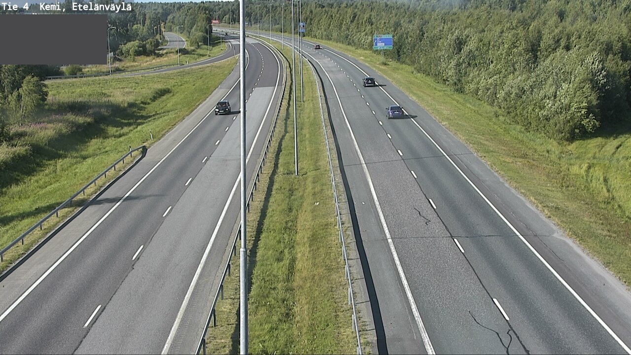Weather Camera Image Väg 4 Kemi, Etelänväylä, Kemi, Lappi