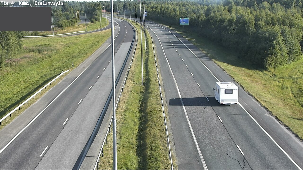 Weather Camera Image Väg 4 Kemi, Etelänväylä, Kemi, Lappi