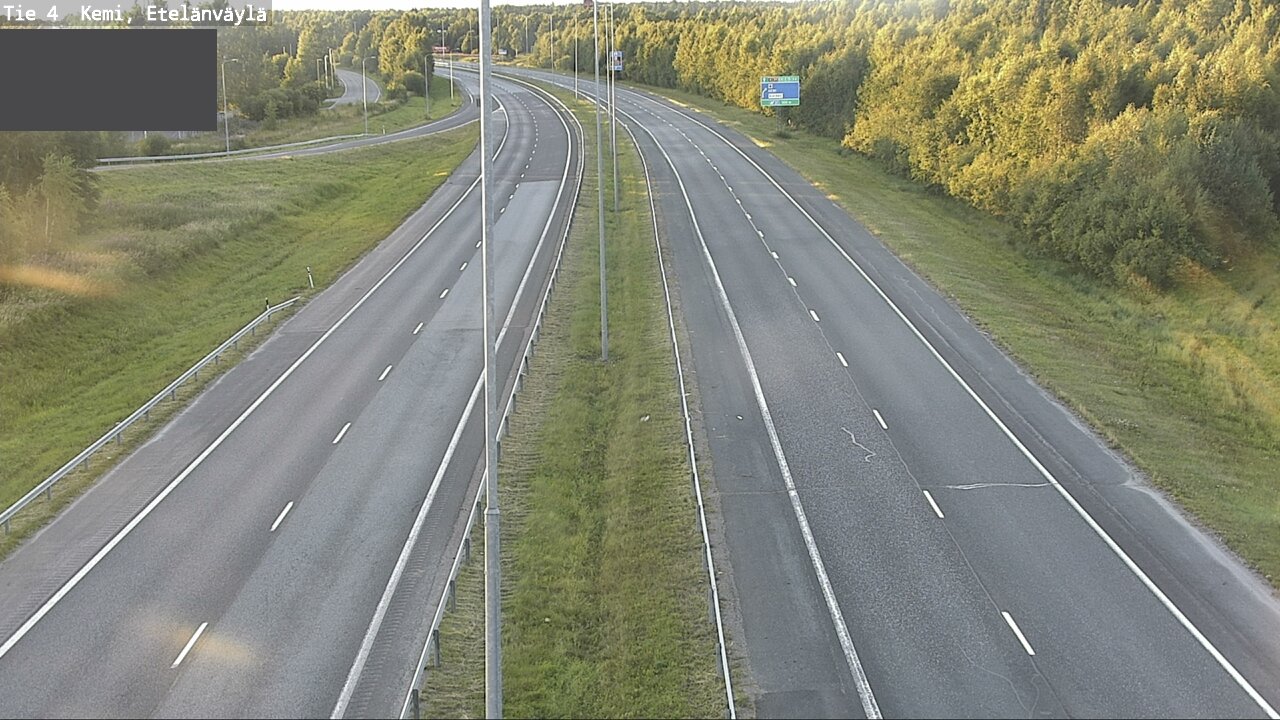 Weather Camera Image Väg 4 Kemi, Etelänväylä, Kemi, Lappi