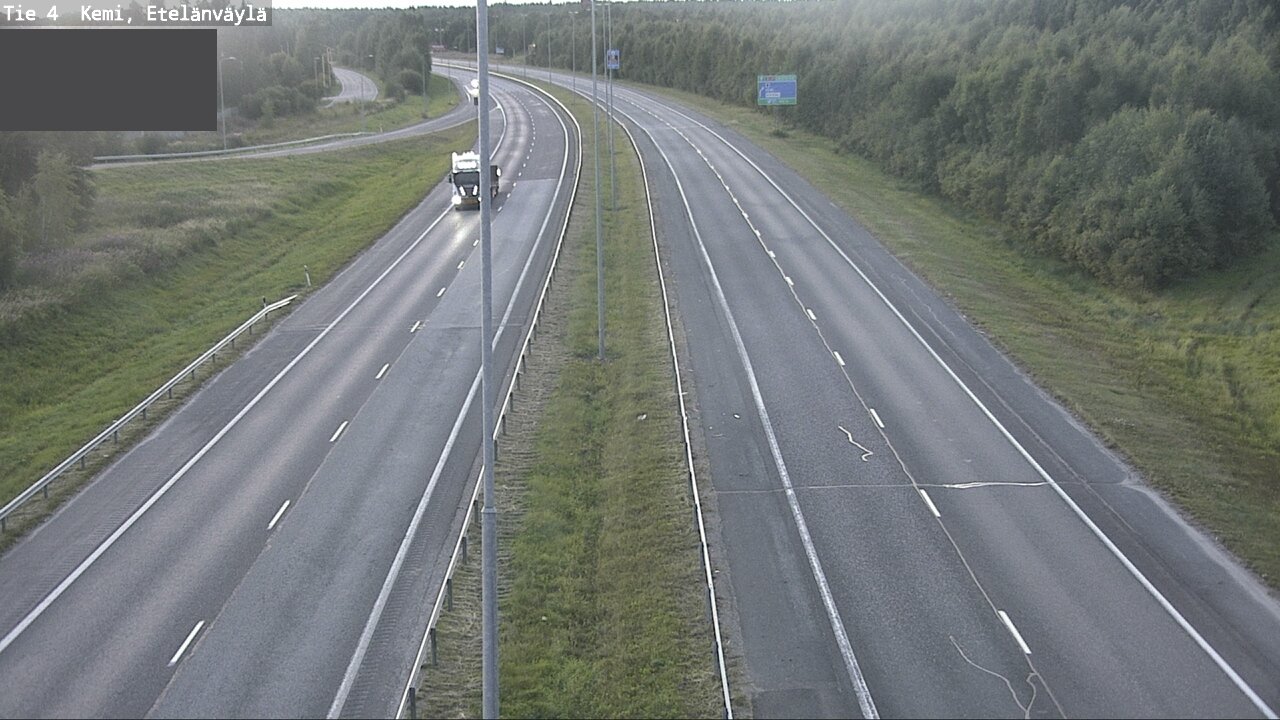 Weather Camera Image Väg 4 Kemi, Etelänväylä, Kemi, Lappi