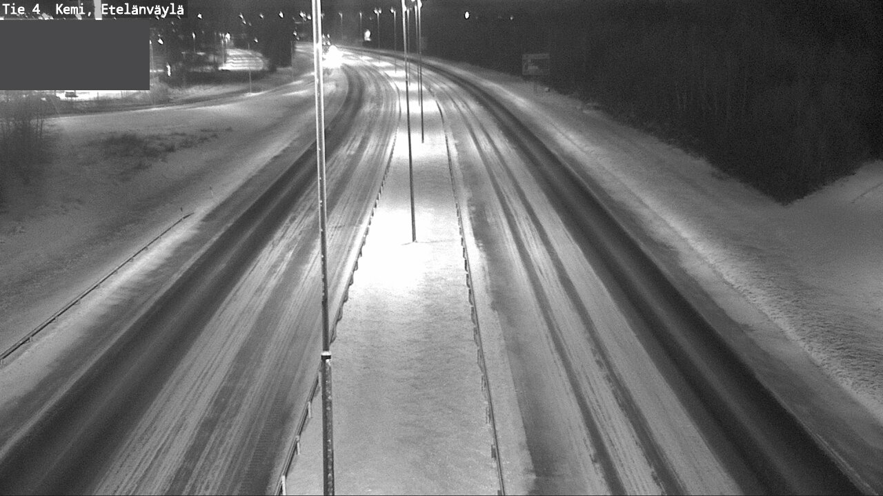 Weather Camera Image Väg 4 Kemi, Etelänväylä, Kemi, Lappi