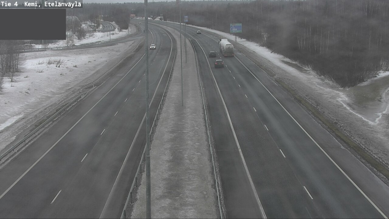 Weather Camera Image Väg 4 Kemi, Etelänväylä, Kemi, Lappi