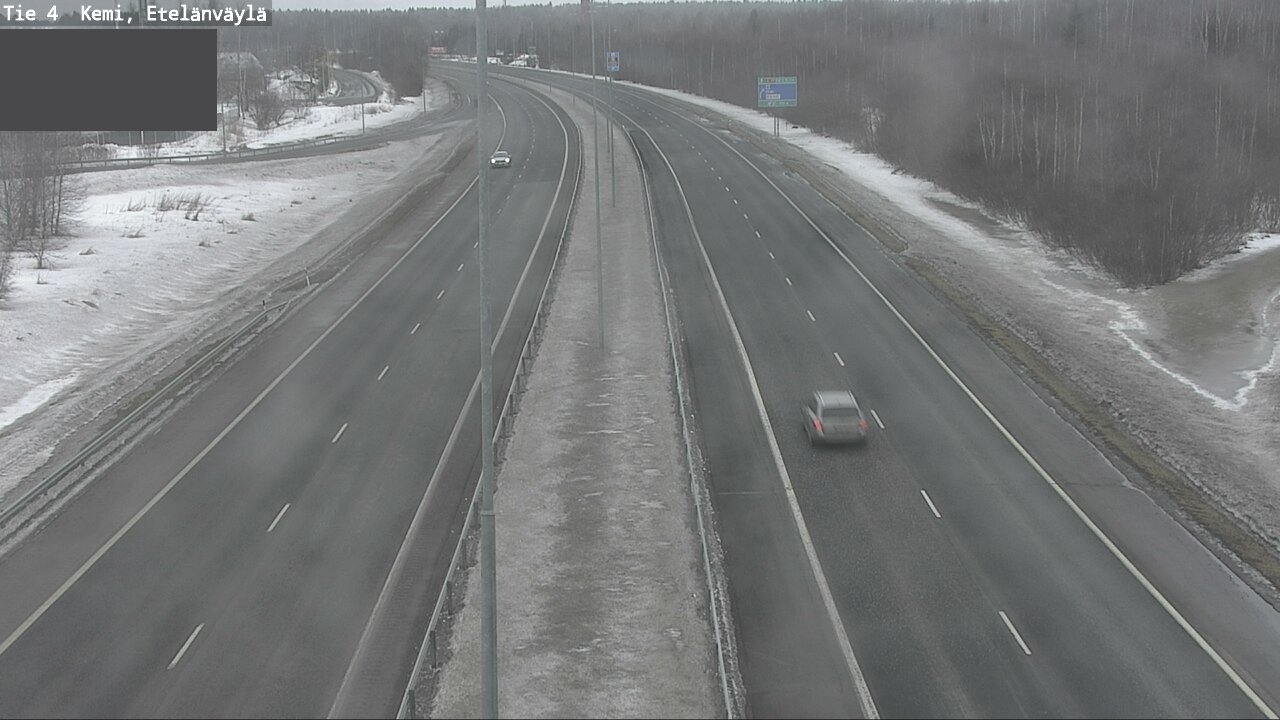 Weather Camera Image Väg 4 Kemi, Etelänväylä, Kemi, Lappi