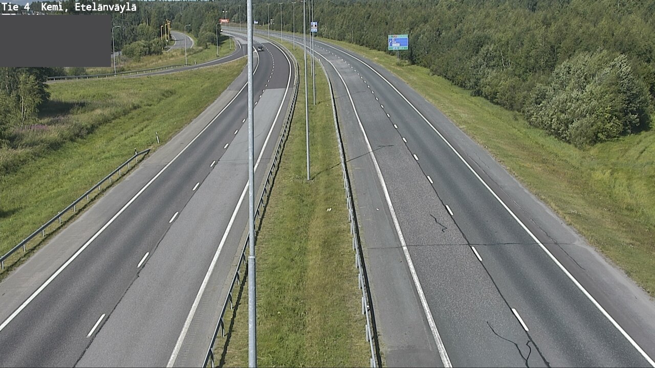 Weather Camera Image Väg 4 Kemi, Etelänväylä, Kemi, Lappi